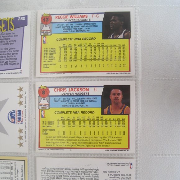 Lot of 6 Denver Nuggets NBA Player Cards - Picture 4 of 6